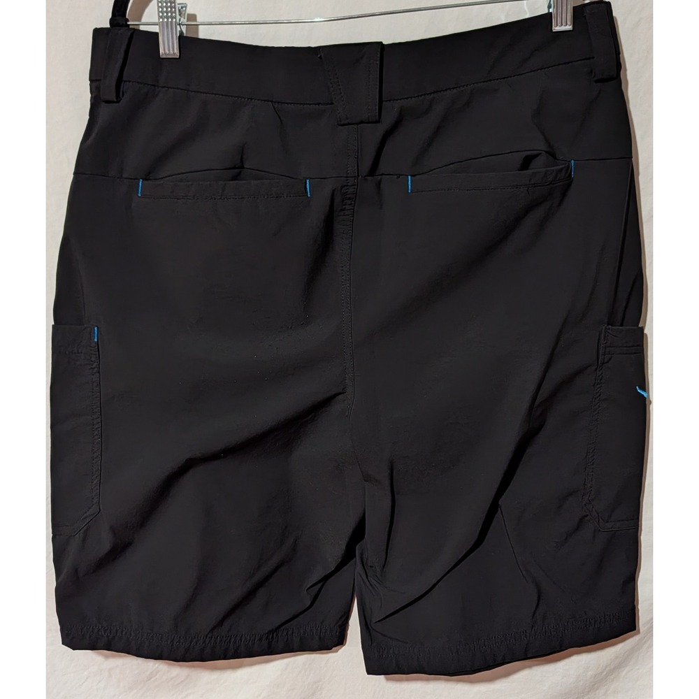 Luly Yang Men's Large Black Stretch Cargo Work Shorts Uniform 34-37
